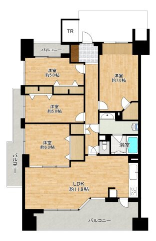 D’レスティア ブランオーブ新田東の間取り