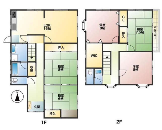 【間取り】 | 高砂市北浜町牛谷　中古戸建 | 5LDKです。