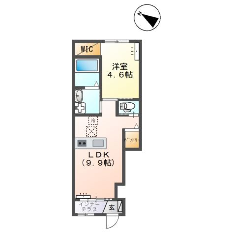 ラルーナＢの間取り