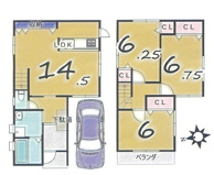 茨木市沢良宜西　中古戸建の画像