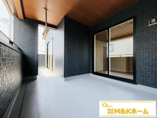 知多市南粕谷3丁目　全1棟のバルコニー|雨の日でも安心なインナーバルコニー☆