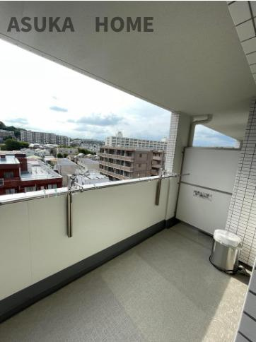 プレシス横濱新杉田のバルコニー|最上階７階のお部屋のため、眺望良好です。