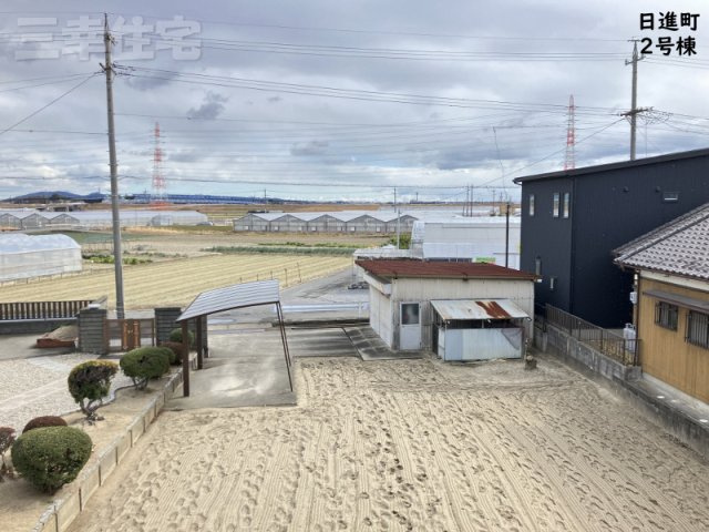 碧南市日進町の周辺|バルコニーからの眺望。のどかな風景に癒されます