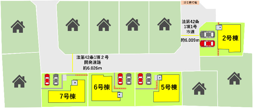 よかタウン／東区八反田1丁目1期／7号棟の区画図