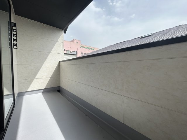 久留米市西町3期のバルコニー
