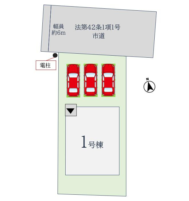 久留米市西町3期の区画図