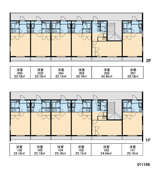 レオパレスラッフィナートの区画図|画像3