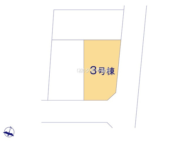 《仲介手数料無料》中央区本町東５丁目6-16新築一戸建てジオヴィスタの区画図