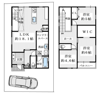 【間取り】 | 堺市西区鳳中町八丁・一戸建て