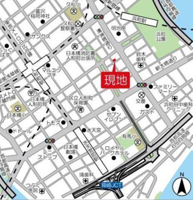 【地図】 | メゾンピオニー日本橋浜町