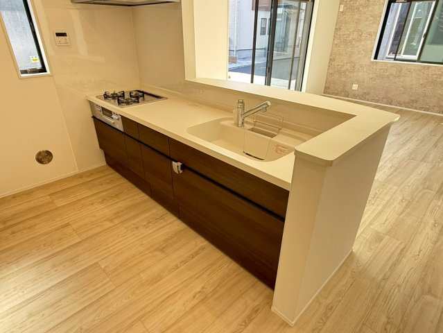 川越市砂新田　7期　新築一戸建てのキッチン|きれいなキッチンです