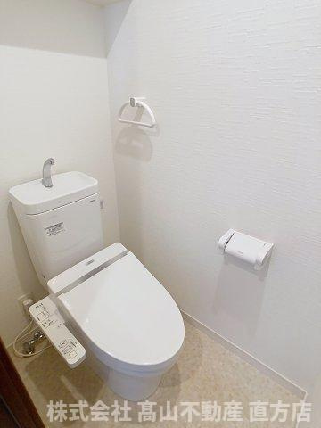 直方市大字感田のアパートのトイレ