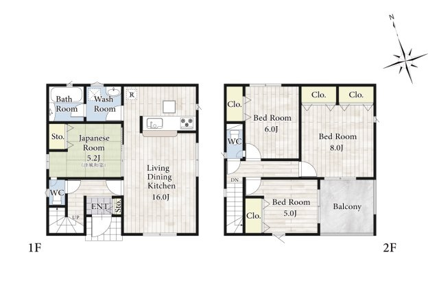 【間取り】 | リビングの大きな開口部は陽当たりの確保だけでなく、まとめ買いで大量のお買い物をした際や家具など大きな物を購入した際に便利です。