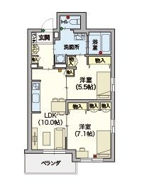 (シニア限定)ヘーベルVillage浦和本太の間取り|シニアに優しい充実した設備