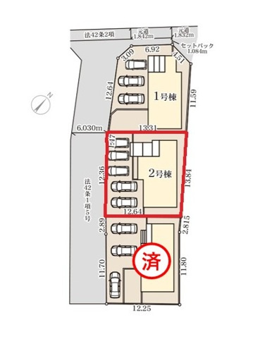 リーブルガーデン  ひたちなか田彦　10期　2の区画図|内覧、気になる他の物件と合わせての現地ご案内も可能です。HPから、またお電話でも、お気軽にお問い合わせください。