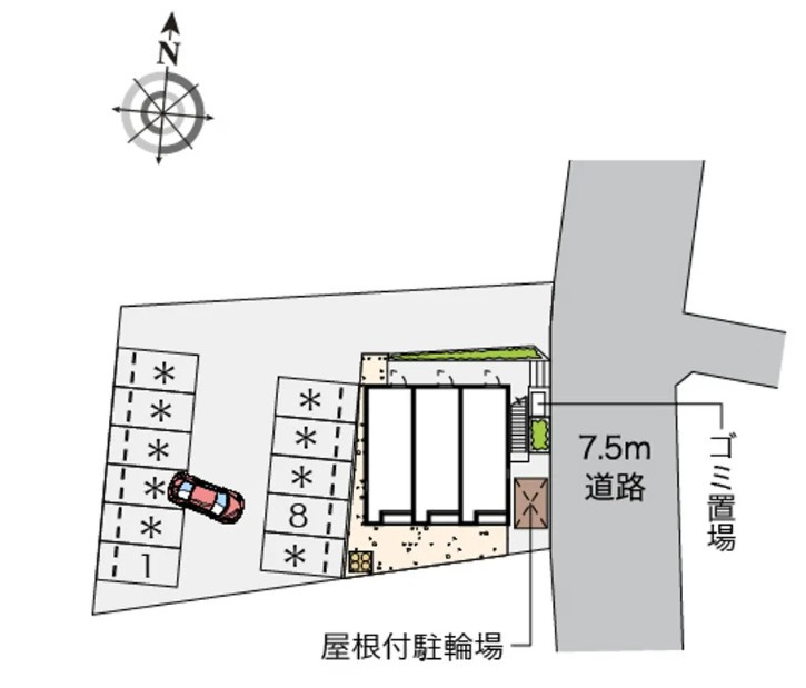 レオネクストコーラルリーフの区画図