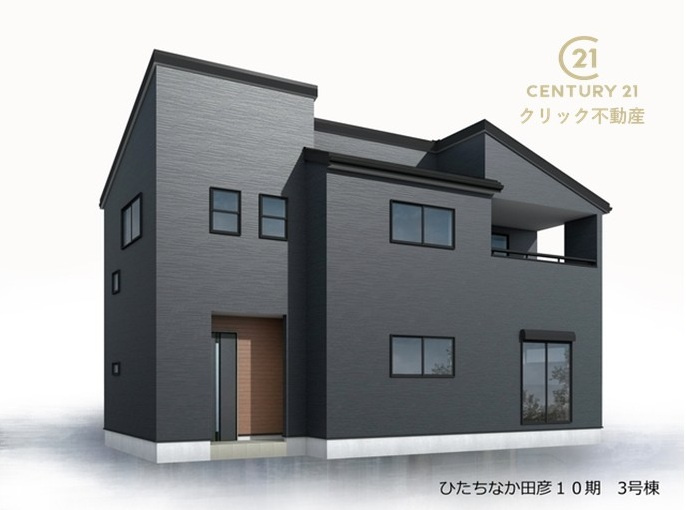 リーブルガーデン  ひたちなか田彦　10期　3の外観|佐和駅車9分。田彦小徒歩25分。田彦中徒歩20分。
那珂市、東海村、水戸市へも出やすく、通勤、お買い物にも便利。
並列駐車可能なカースペース確保！
