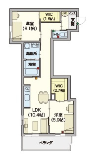 (シニア限定)ヘーベルVillage浦和本太の間取り