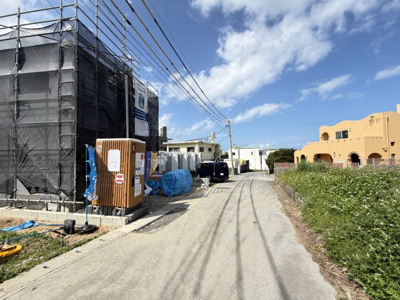 【前面道路含む現地写真】 | 読谷村宇座　第2（限定1棟） | ※北東側公道5m♪