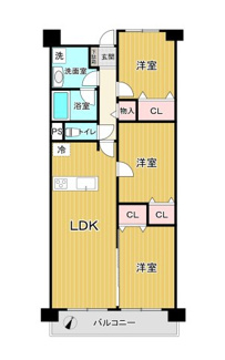 【間取り】 | 東大和グリーンタウン１号棟