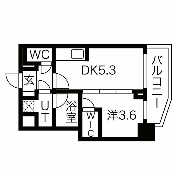 大阪市西区西本町２丁目の賃貸マンションの間取り
