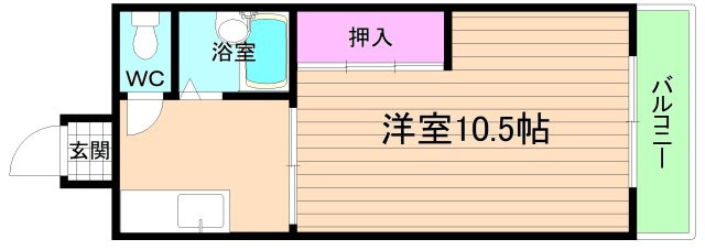 大阪市都島区高倉町１丁目の賃貸マンションの間取り