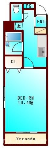 【間取り】 | メゾン南昭和 | 使いやすいリビングです