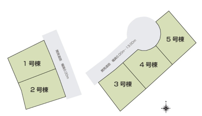 【区画図】 | 富士宮市大中里　新築戸建て　1号棟