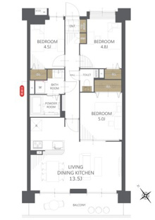 【間取り】レーベングランヒルズ朝霞台 