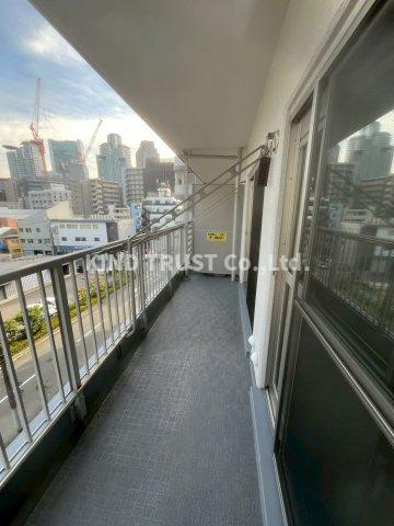 大淀町スカイハイツのバルコニー|バルコニー付きです