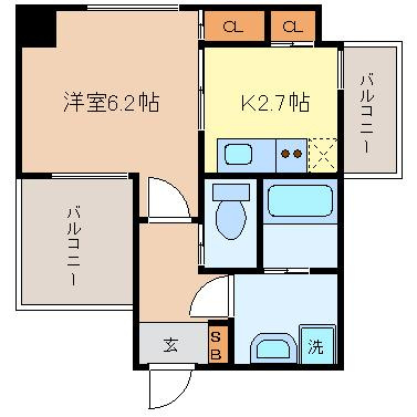 【間取り】 | フェリーチェ梅田北