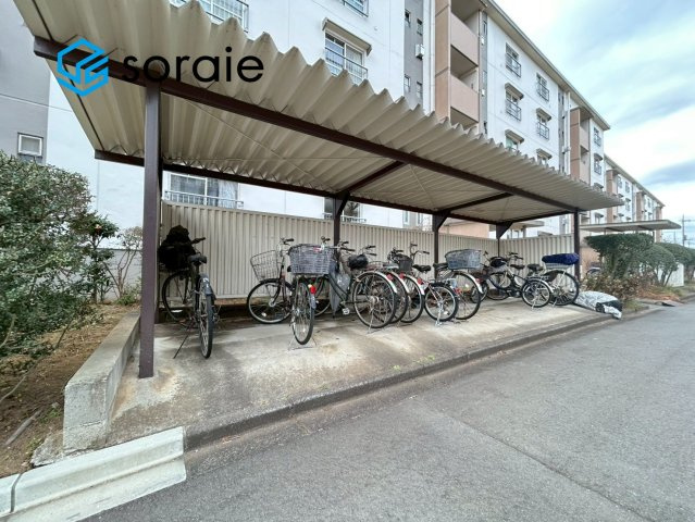 狭山台団地２街区の駐輪場|1月20日撮影