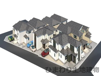 【外観】 | 座間市ひばりが丘2丁目 B号棟 | イメージパース（完成時に現況と異なる場合は現況優先となります）