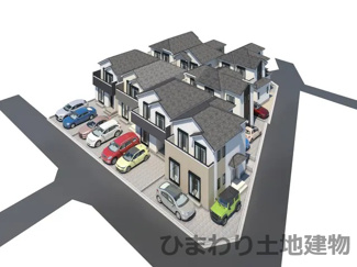【外観】 | 座間市ひばりが丘2丁目 B号棟 | イメージパース（完成時に現況と異なる場合は現況優先となります）