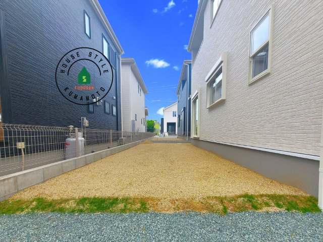 熊本市東区榎町第6-3棟（1号棟）の庭|お庭で自由な時間を過ごせます。