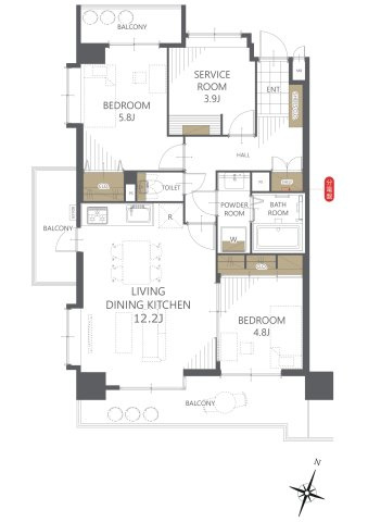 【間取り】ライオンズマンション正徳町Ａ棟 