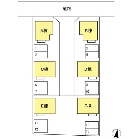 桜　A棟の区画図
