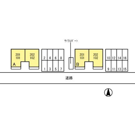 セントフランシス　A棟の区画図
