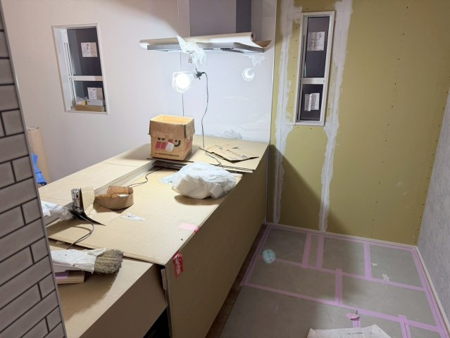 川越市仙波町3丁目3期　新築一戸建て　1号棟のキッチン|撮影済み