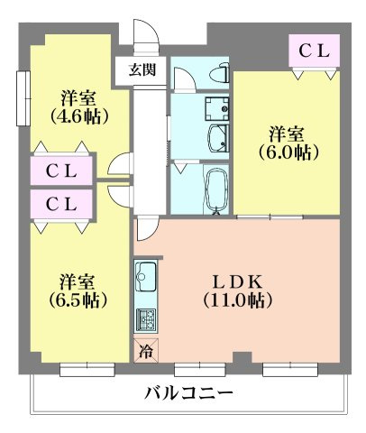 澤村マンションの間取り