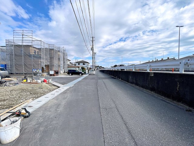新築戸建・新築建売　いわき市泉町滝尻第2　泉小・泉中の前面道路含む現地写真