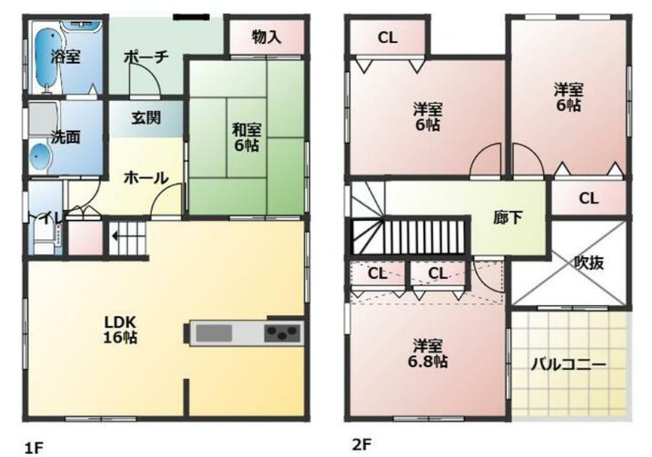 【間取り】 | 加古川市米田町平津　中古戸建 | 4LDKです。