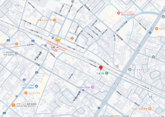 加古川市米田町平津　中古戸建の地図