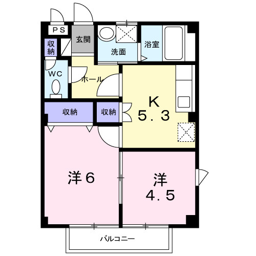 【間取り】 | ファミール下之宮１