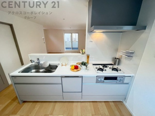 シンプルなデザインと使いやすさを兼ね備えた対面式システムキッチンは、効率的な作業スペースを提供し、家族やゲストとのコミュニケーションを促進します。
