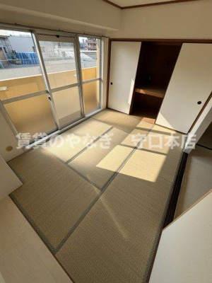 【和室】 | レジデンス鶴見緑地 | 柔らかい畳が心地よい和室（洋室変更予定）