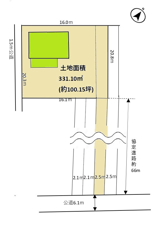 中古戸建　狭山市水野の区画図