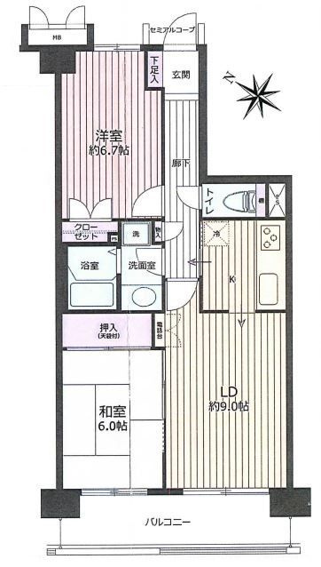 東急ドエル・アルス東川口 402号室の画像