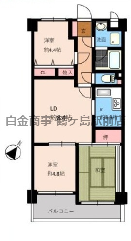 ライオンズガーデン若葉の間取り