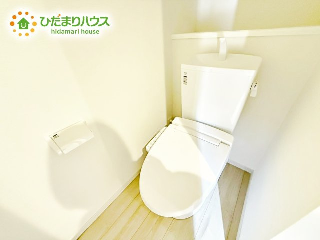 【トイレ】 | 水戸市元吉田町5期　新築戸建　1号棟 | 1・2階にトイレあるため、同時に利用でき混雑を避けられますね